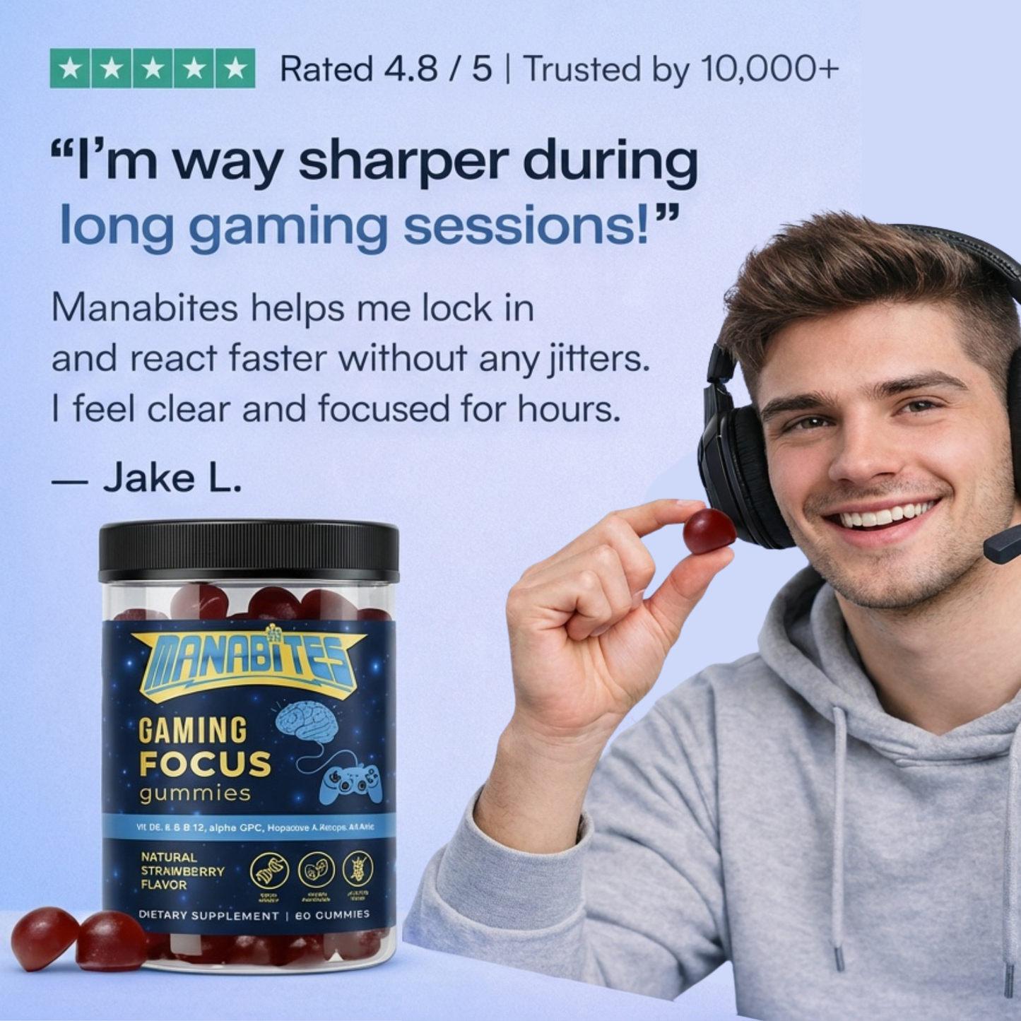 Manabites - Gaming Focus Gummies